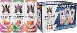 REIGN Storm Variety Pack, Peach Nectarine, Guava Strawberry, Citrus Zest, Fitness & Wellness Energy Drink, 12 Fl Oz (Pack of 12)