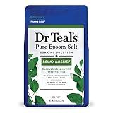 Dr Teal's Epsom Salt Soaking Solution, Relax & Relief, Eucalyptus and Spearmint, 3lbs, 48 Oz