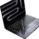 Soonjet Premium Keyboard Cover Protector, Ultra Thin Keyboard Skin for 2025 2024 2023 2022 2021 M5/M4/M3/M2/M1 Pro/Max MacBook Pro 14/16, M4-M2 MacBook Air 13/15, US ANSI Layout