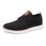 Bruno Marc Mens AirEaseⅠ Mesh Sneakers Oxfords Lace-Up Lightweight Casual Walking Shoes, 1/Black - 12(Grand-01)