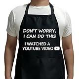 HKOMERE Christmas Gifts for Men and Women, Gifts for Mom, Gifts for Dad, Husband, Boyfriend, Brother, Wife, Girlfriend, Unique Birthday Gifts, Humor Apron for Friends Kitchen Chef Aprons Baking Gifts