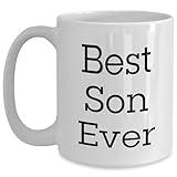 NAPAVI Best Son Ever Gifts for Him, Funny White Coffee Mug for Son on Graduation, I Am Kind of a Prime Selection - 11oz or 15oz Ceramic Microwave and Dishwasher Safe