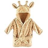 Hudson Baby Unisex Baby Plush Animal Face Bathrobe, Giraffe, 0-9 Months