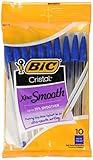 BIC 751766084321 Cristal Xtra Smooth Pens Blue Medium Point. 10-Pack