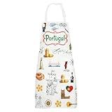 G2TUP Portugal Apron With Pockets - Kitchen Gifts, Cooking Apron, Portuguese Gifts