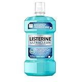 Listerine Ultraclean Oral Care Antiseptic Mouthwash, Everfresh Technology to Help Fight Bad Breath, Gingivitis, Plaque & Tartar, ADA-Accepted Tartar Control Oral Rinse, Cool Mint, 1 L