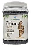 Coir Wonder Cat Litter Deodorizer – Litter Box Odor Eliminator – 2.2 Lb (1 Kg) - Made of Activated Charcoal Carbon - Unscented – Longer Kitty Litter Life – Odor Control for Small Animal Pet Bedding