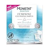 Monistat Maintain Feminine Wipes with Boric Acid for Feminine Care, Fragrance Free, 12 Ct