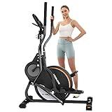 YOSUDA Pro Cardio Climber Stepping Elliptical Machine, 3-in-1 Elliptical Machine Stair Stepper Trainer, Total Body Fitness Cross Trainer with Quiet Magnetic Driving System, 16 Resistance