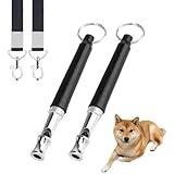 (Best CP Value) 2-Pack Dog Whistle, Stop Barking, Dog Whistle to Stop Barking, Dog Training Control,Professional Ultrasonic Dog Training Tool, Whistle Recall Training, Silent Dogs, with Black Lanyard