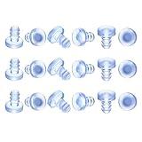 Weewooday 100 Pieces Glass Table Top Bumpers Soft Stem Bumper Anti Collision Embedded Rubber Cabinet Door Bumpers for Patio Glass Table Top, Fits 3/16 Inch Holes