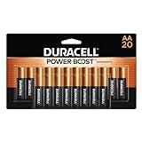 Duracell Coppertop AA Batteries with Power Boost Ingredients, 20 Count Pack Double A Battery with Long-lasting Power, Alkaline AA Battery for Household and Office Devices