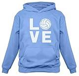 Tstars Volleyball Hoodies Gifts for Teen Girls Women Fans Team Players Love Sweatshirt Hoodie Small California Blue