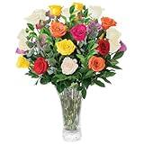 Aquarossa Farms – Flowers for Delivery, Fresh Flowers Bouquet, Handpicked from the Farm, Gift for Birthday, Anniversary, or Just Because – 24 Fresh Roses