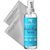 MagicFiber Anti Fog Cleaning Kit for Glasses, Swim Goggles, Snorkel Masks, Ski Goggles & More Anti Fog Spray