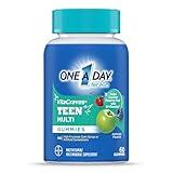 One A Day Teen for Him Multivitamin Gummies, Gummy Multivitamins with Vitamin A, C, D, E and Zinc for Immune Health Support, Physical Energy & more, 60 Count