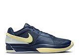 Nike Ja 1 Men's Basketball Shoes, Midnight Navy/Light Laser Orange/Football Grey, Size 12