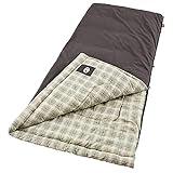 Coleman Heritage Big & Tall 10°F Flannel Sleeping Bag, XL Sleeping Bag Fits Adults up to 6ft 7in, Machine Washable, Great for Camping, Hunting, Guests, & More