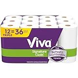 Viva Signature Cloth Paper Towels, 12 Triple Rolls, 129 Sheets per Roll