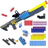 AGM MASTECH Toy Gun Models Foam Blasters (28-Inch) Soft Bullet Shotgun, Empty Shell Ejecting Design, Perfect for Indoor and Outdoor Play. with 15 Shells 64 Soft Darts 2 Ammunition Racks.