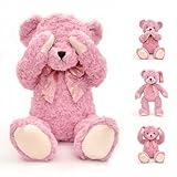 suepcuddly 20" Posed Teddy Bear Stuffed Animal Cute Plush Toy for Girl Kids (Pink)