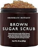 Brooklyn Botany Brown Sugar Body Scrub - Moisturizing and Exfoliating Body, Face, Hand, Foot Scrub - Fights Acne, Fine Lines & Wrinkles, Great Gifts For Women & Men - 10 oz