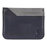 Carhartt Men's Front Pocket, Durable Canvas or Leather Wallet with & Without Money Clip, Black