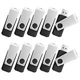 TOPESEL 8GB Flash Drive 10 Pack USB Flash Drives, USB2.0 Storage Flash Drive Swivel Design, Jump Drive Pen Drive Zip Drive Memory Stick with Indicator