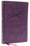 NKJV, Giant Print Center-Column Reference Bible, Verse Art Cover Collection, Leathersoft, Purple, Red Letter, Comfort Print: Holy Bible, New King James Version