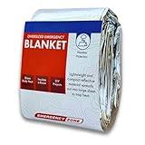 [1 Pack] Oversized Emergency Blanket 71”x142” | Emergency Mylar Blankets | Survival Blanket for Survival Supplies, Camping, Hiking, or Emergencies