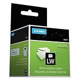 DYMO Authentic LW Mailing Address Labels | DYMO Labels for LabelWriter Label Printers (1-1/8" x 3-1/2"), 2 Rolls of 130 (260 Total)
