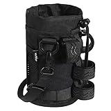 WUVOP Bike Cup Holder, Water Bottle Holder Handlebar for Bikes with Mesh Pockets, Universal Cycling Bicycle Water Bottle Drink Cup Cage for Cruiser, Scooter, Mountain Bike, Road Bikes, Wheelchair