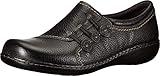 Clarks womens Ashland Effie loafers shoes, Black, 10 Wide US