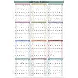 2025 Yearly Wall Calendar - Wall Calendar 2025, Jan. 2025 to Dec.2025, 34.4" x 22.8" (Open), Yearly Wall Calendar 2025 with Round Sticks, Thick Paper, Vertical