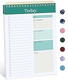 To Do List Pad - To Do List Notebook for Work with 52 Sheets, Undated Daily Planner Perfect for Daily Tasks and Goal Setting, To Do List Notepad Suitable for Office, Home and School-Greenery Sway