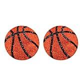 SPORTY SPICE Basketball Design Nipple Pasties, Covers (2pcs) for Burlesque, Rave Lingerie and Festivals