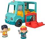 Fisher-Price Little People Musical Toddler Toy Serve It Up Food Truck Vehicle with 2 Figures for Pretend Play Kids Ages 1+ Years​