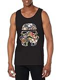 Men's Star Wars: A New Hope Tropical Stormtrooper Tank Top - Black - 2X Large