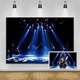 Yeele 7x5ft Luxury Stage Spotlight Backdrop Concert Live Banner Gloomy Night Scenic Photography Background Superstar Drama Play Music Show Kids Birthday Adults Portrait Vlogger Vinyl Studio Props