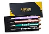 InnoBeta Theater Gifts for Women Men, Ballpoint Pen Set of 4 with Quotes, Musical Broadway Theatre Lover Gift for Friends, Actors