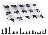 QTEATAK 300Pcs Black Laptop Notebook Computer Replacement Screws Kit for Lenovo Toshiba Gateway Samsung HP IBM Dell Sony Acer Asus SSD Hard Disk SATA