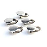 Pregnancy 5-Pack Spring Button Pant Extender - Premium, sturdy metal - Adds up to 2" instantly!
