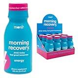 Morning Recovery, Electrolyte with Energy, Milk Thistle Drink Proprietary Formulation to Hydrate While Drinking for Morning Recovery, Highly Soluble Liquid DHM, Berry, Pack of 12