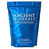 Ancient Minerals Magnesium Bath Flakes - Bathing Alternative to Epsom Salt - Soak in Natural Salts - High-Absorption Efficiency for Relaxation, Wellness & Muscle Relief - 8 lbs