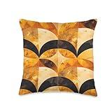 Golden Hour Modern Pattern Home Decor Collection Throw Pillow