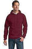 Port & Company Men's Big And Tall Pullover Hooded Sweatshirt_Cardinal_3XLT
