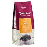 Teeccino Java Chicory Coffee Alternative - Ground Herbal Coffee That’s Prebiotic, Caffeine Free & Acid Free, Medium Roast, 11 Ounce