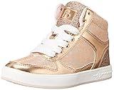 Skechers Kids Girls Street Standouts-Sleek Shines Sneaker, Rose Gold, 1 Little Kid