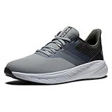 FootJoy Men's FJ Flex Golf Shoe, Grey/Charcoal, 12 Wide