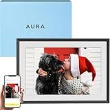 Aura Digital Picture Frame - 10.1" HD Mat Display | Wirecutter's Best Digital Frame for Gifting - Send Photos Directly from Your Phone from Anywhere | Quick & Easy Setup Over WiFi - Free App | Black